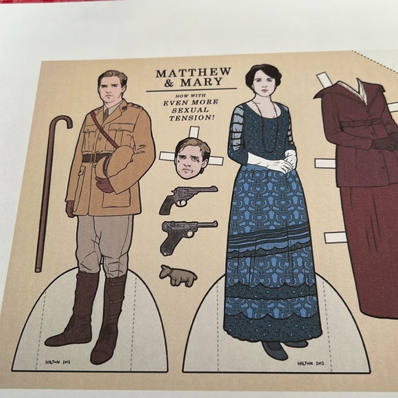 DowntonAbbey Fanatics! Uncut Downton Abbey paper dolls with Downton Abbey bingo - Picture 5 of 7